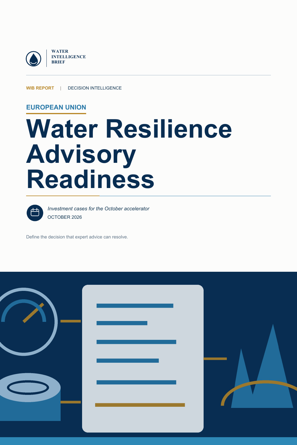 Water Resilience Advisory Readiness cover
